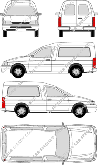 Ford Escort, 1991–1992 (Ford_004)