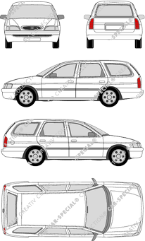 Ford Escort Turnier combi, 1992–1995 (Ford_006)