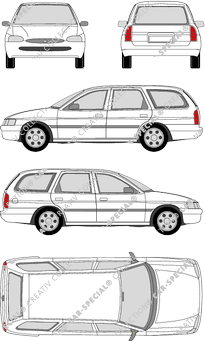 Ford Escort Turnier break, 1998–2000 (Ford_007)