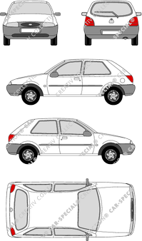 Ford Fiesta Kombilimousine, 1996–2000 (Ford_010)