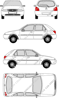 Ford Fiesta Hatchback, 1996–2000 (Ford_012)