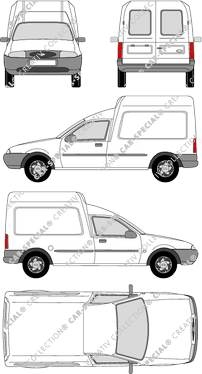 Ford Fiesta van/transporter, from 1996 (Ford_014)