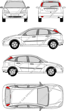 Ford Focus, limusina, 5 Doors (1998)