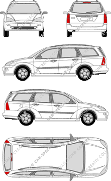 Ford Focus Turnier break, 1998–2004 (Ford_018)