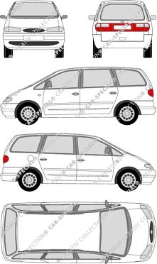 Ford Galaxy, Station wagon, 5 Doors (1995)