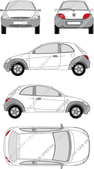 Ford Ka Kombilimousine, 1996–2003 (Ford_020)