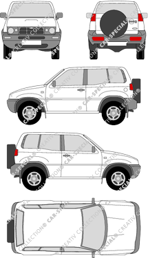 Ford Maverick Station wagon, 1996–2001 (Ford_022)