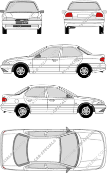 Ford Mondeo limusina, 1993–1996 (Ford_025)