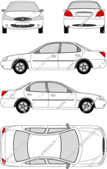 Ford Mondeo, berlina, 4 Doors (1996)