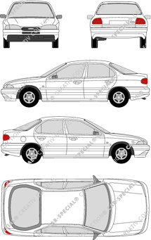 Ford Mondeo Kombilimousine, 1993–1996 (Ford_027)