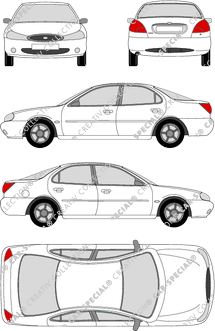 Ford Mondeo Kombilimousine, 1996–2000 (Ford_028)