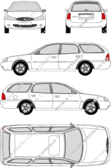 Ford Mondeo Turnier combi, 1996–2000 (Ford_030)