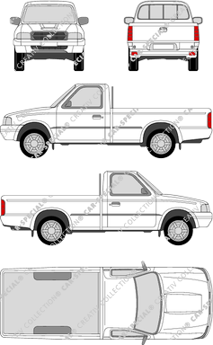 Ford Ranger Pick-up, 1999–2002 (Ford_033)