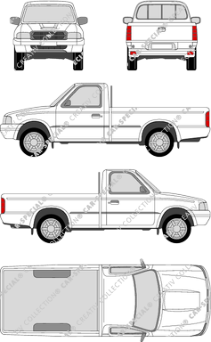 Ford Ranger, Pick-up, cabine Solo, 2 Doors (1999)