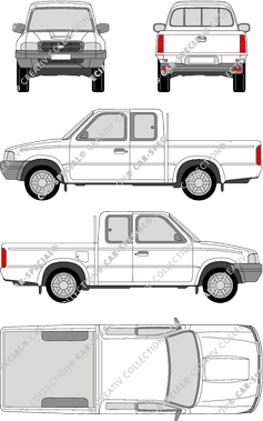 Ford Ranger, Pick-up, single cab, extended, 2 Doors (1999)