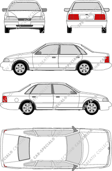 Ford Scorpio limusina, 1985–1994 (Ford_036)