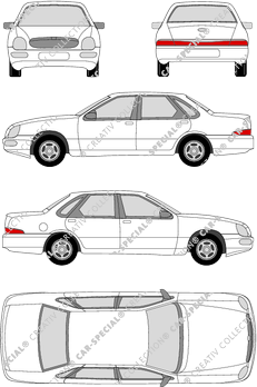 Ford Scorpio Limousine, 1995–1998 (Ford_037)
