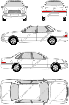 Ford Scorpio, limusina, 4 Doors (1995)