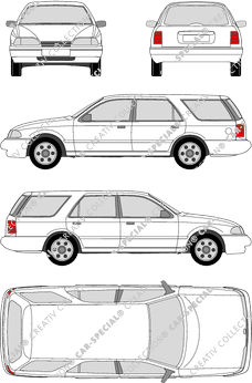 Ford Scorpio Turnier combi, 1985–1994 (Ford_038)