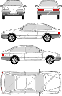 Ford Sierra, Kombilimousine, 3 Doors (1987)