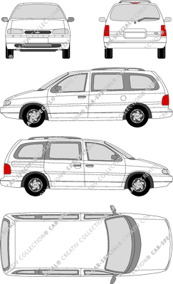 Ford Windstar break, 1995–1997 (Ford_044)