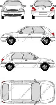 Ford Fiesta, Kombilimousine, 5 Doors (2000)