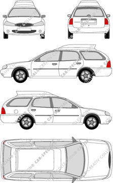 Ford Mondeo Turnier combi, 1996–2000 (Ford_065)