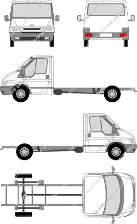 Ford Transit Chasis para superestructuras, 2000–2006 (Ford_084)