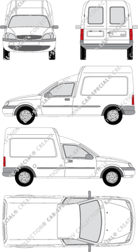 Ford Fiesta Courier, Courier, van/transporter, 3 Doors (2000)