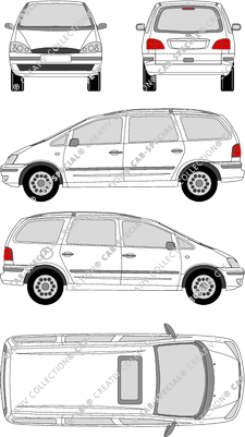 Ford Galaxy, station wagon, 5 Doors (2000)