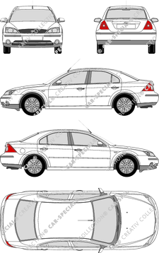 Ford Mondeo limusina, 2000–2003 (Ford_089)