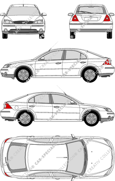 Ford Mondeo Kombilimousine, 2000–2003 (Ford_090)