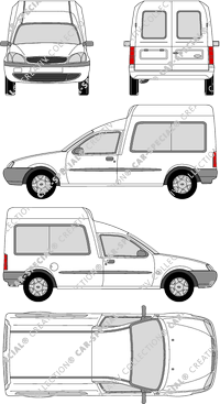 Ford Fiesta Courier, Courier, van/transporter, 3 Doors (2000)