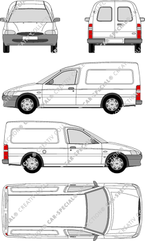 Ford Escort van/transporter, 1995–2002 (Ford_098)