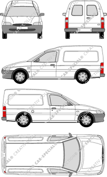 Ford Escort Express, Express, Fourgon, 3 Doors (1995)