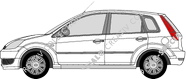 Ford Fiesta Hayon, 2002–2005