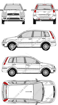 Ford Fusion, combi, 5 Doors (2002)