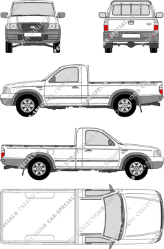 Ford Ranger Pick-up, 2002–2006 (Ford_104)