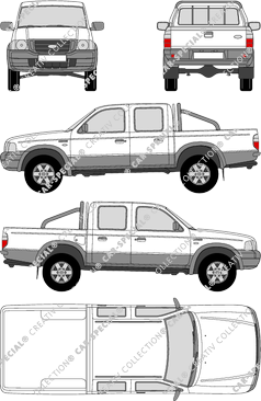 Ford Ranger, Pick-up, Doppelkabine, 4 Doors (2002)