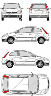 Ford Fiesta, Hayon, 3 Doors (2002)