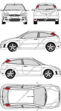 Ford Focus RS, RS, Kombilimousine, 3 Doors (2002)