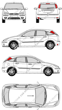 Ford Focus, berlina, 5 Doors (2003)