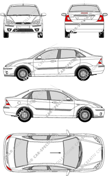 Ford Focus, berlina, 4 Doors (2003)