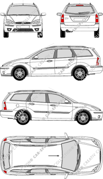 Ford Focus Turnier Station wagon, 2003–2004 (Ford_127)