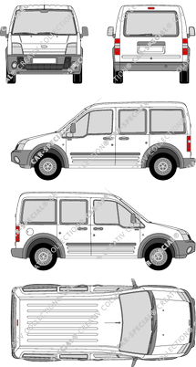 Ford Tourneo Connect furgón, 2002–2006 (Ford_133)