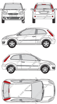 Ford Fiesta, Hayon, 3 Doors (2005)