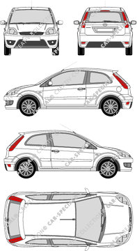 Ford Fiesta Hatchback, 2005–2008 (Ford_139)