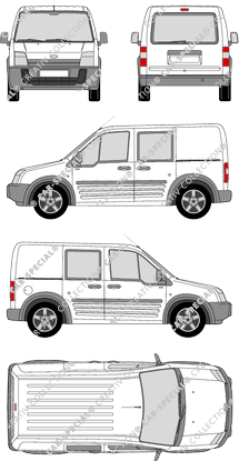 Ford Transit Connect furgón, 2006–2009 (Ford_146)