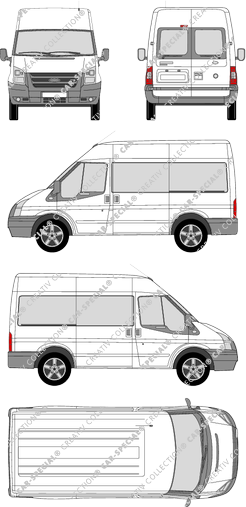 Ford Transit camionnette, 2006–2014 (Ford_159)