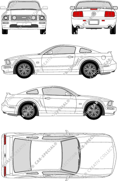 Ford Mustang GT, GT, Coupé, 2 Doors (2006)